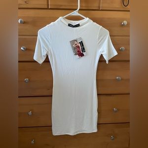 NWT naked wardrobe white dress S